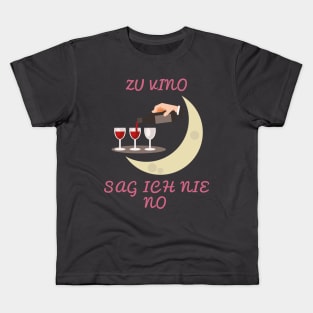 Zu Vino sag ich nie no Rotwein Weißwein Kids T-Shirt